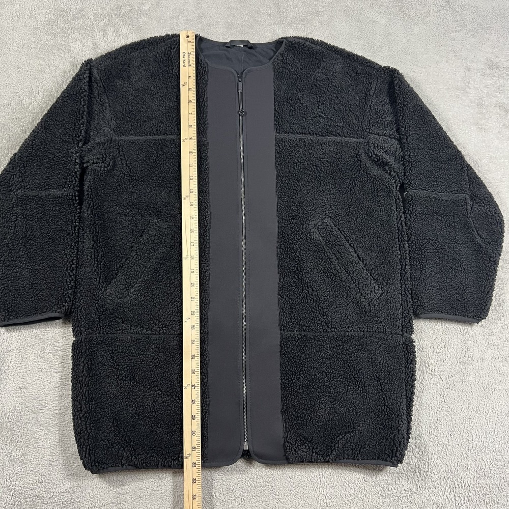 Lululemon Collarless Textured Sherpa Fleece Full Zip Jacket Womens 8 Oversized - Picture 5 of 11